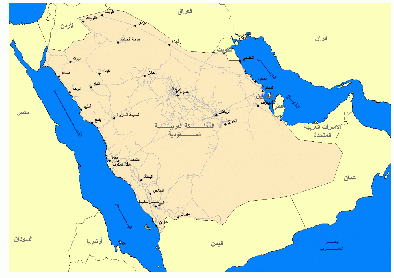 خريطة السعوديه مفصله , خرائط تفصيليه للمملكه العربيه السعوديه صور حزينه