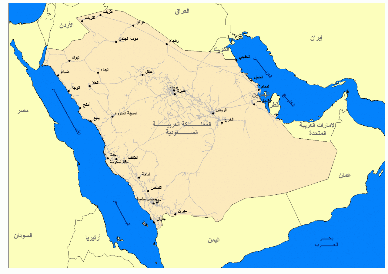 خريطة السعوديه مفصله , خرائط تفصيليه للمملكه العربيه السعوديه