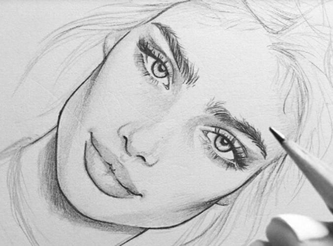 رسومات بالرصاص بنات , رسومات بسيط و سهله للمبتدئين